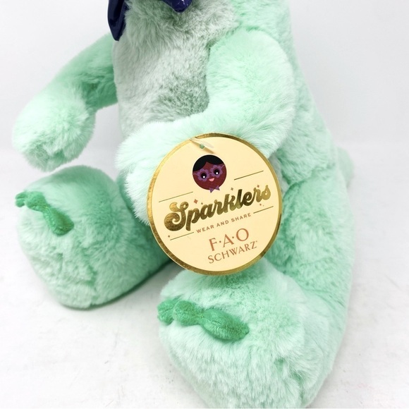 FAO Schwarz Sparkler T Rex W/ Removable Bunny Glasses 12” - Picture 8 of 11